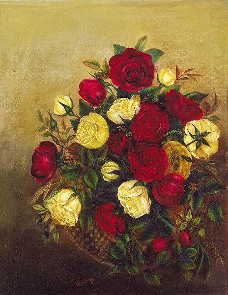 Roses Still Life, Robert Scott Duncanson